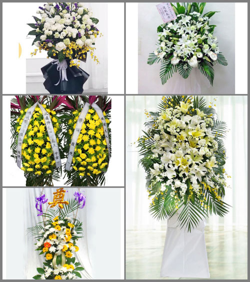 海南海口市龙华区大同街道彩虹社区白事花篮预定